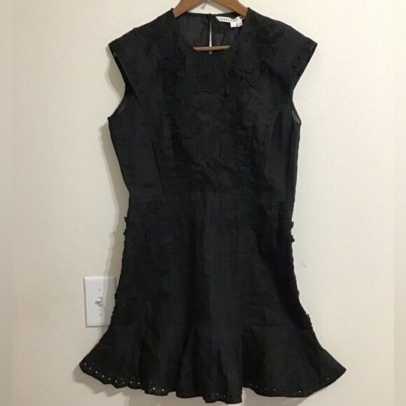 Veronica Beard Black Kerison Mini Dress
New With Tag 
Size 10 - Picture 2 of 15